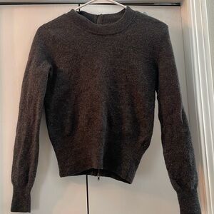 J. Crew sweater zip back 100% wool XS